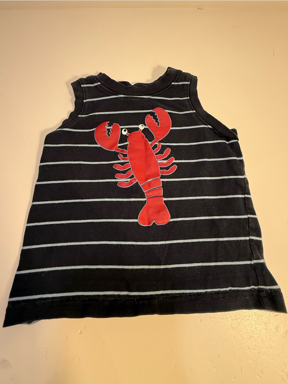 Gymboree Navy Striped Lobster Tank 2t